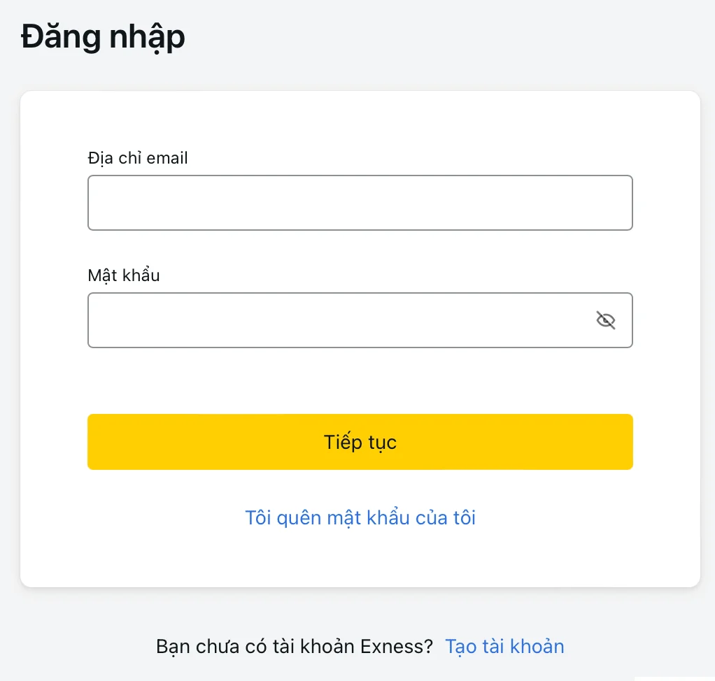 Đăng Nhập Vào Khu Vực Cá Nhân