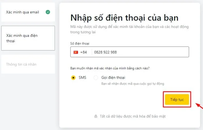 Xác minh số điện thoại